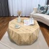 38.58"Three-dimensional Embossed Pattern Design American Retro Style Coffee Table