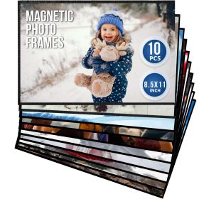 10 Pack Magnetic Frames 8.5x11 inch Magnetic Picture Frames for Fridge Magnetic Picture Frames for Refrigerator